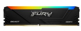 Memory Module KINGSTON Fury Beast Gaming DDR4 Общий объём памяти 32Гб Module capacity 16Гб Количество 2 2400/3000/3200 МГц Множитель частоты шины 16 1.35 В RGB черный KF432C16BB2AK2/32