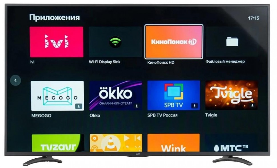 Телевизор LEFF 55" 4K/Smart/UHD 3840x2160 2160p Bluetooth Wi-Fi Direct Yandex.TV 55U630S