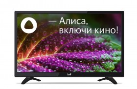 Телевизор LEFF 24&quot; Smart/HD 1366x768 TV Wi-Fi Bluetooth Yandex.TV черный 24H550T