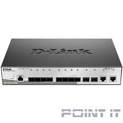 D-Link DGS-1210-12TS/ME/B1A Управляемый L2 коммутатор с 10 портами 1000Base-X SFP и 2 портами 10/100/1000Base-T