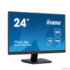 Монитор LCD IIYAMA 23.8'' XU2493HSU-B6 {IPS 1920x1080 100Hz 1ms 250cd HDMI DisplayPort USB M/M}