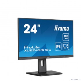 Монитор LCD IIYAMA 23.8&quot; XUB2493HSU-B6 {IPS 1920x1080 100Hz 1ms HDMI DisplayPort USB M/M Pivot HAS}
