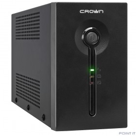 CROWN ИБП CMU-SP650 EURO {650VA, металл, 1x12V/7AH, 2*EURO+1*IEC bybass} [CM000001490]