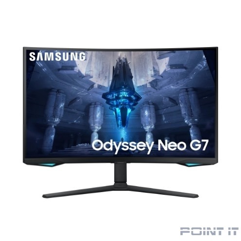 Монитор LCD Samsung 31.5" S32BG752NI Odyssey Neo G7 черный {VA 3840x2160 165Hz 1ms 178/178 350cd 3300:1 10bit 2xHDMI2.1 Displayport1.4 2xUSB3.0 FreeSync(Prem Pro) G-Sync Pivot VESA} [ls32bg752nixci]