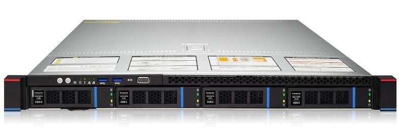 Серверная платформа 1U SL101-D04R-G3 GOOXI, Socket LGA4189, 32*DDR4, 4x3.5"/2.5″ SAS/SATA HDD backplane w/cables, 2*1GbE and 1*IPMI Management LAN,2* 800W CRPS