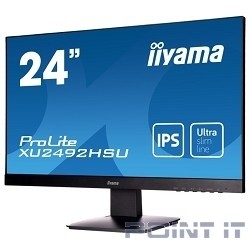 Монитор LCD IIYAMA 23.8" XU2492HSU-B1 (A)черный {IPS LED 1920x1080 5ms 16:9 250cd 178гр/178гр D-Sub HDMI DisplayPort 2Wx2}