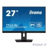 Монитор LCD IIYAMA 27" XUB2792UHSU-B5 {IPS 3840x2160 75Hz 4ms 178/178 350cd 1000:1 10bit(8bit+FRC) DVI HDMI2.0 DisplayPort1.2 2xUSB3.0 2x2W Pivot VESA}