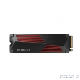 Твердотельный накопитель/ Samsung SSD 990 PRO, 1000GB, M.2(22x80mm), NVMe 2.0, PCIe 4.0 x4, V-NAND TLC, R/W 7450/6900MB/s, IOPs 1 200 000/1 550 000, DRAM buffer 1024MB, TBW 600, DWPD 0.33, with Heatsi