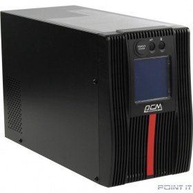 PowerCom Macan MAC-1000 ИБП {On-Line, 1000VA / 1000W, Tower, 4 xC13, LCD, Serial+USB, SNMPslot, подкл. доп. батарей} (1034861)