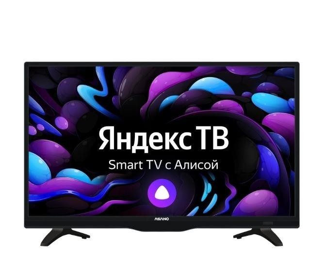 Телевизор ASANO 24" HD 1366x768 Yandex.TV черный 24LH8020T