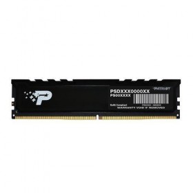 Модуль памяти PATRIOT Signature Premium DDR5 Общий объём памяти 16Гб Module capacity 16Гб Количество 1 5600 МГц Радиатор 1.1 В черный PSP516G560081H1