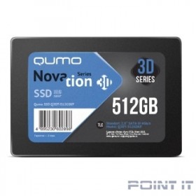 QUMO SSD 512GB Novation TLC 3D (Q3DT-512GSKF) {2,5&quot; R/W 550/500 MB/s SM2258XT/SM2259XT OEM}