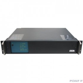 UPS PowerCom King Pro RM KIN-1200AP LCD (2U) {Line-Interactive, 1200VA/960W, Rack, IEC, Serial+USB, SmartSlot, RS-232}