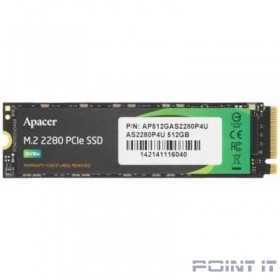 SSD жесткий диск M.2 PCIE 512GB AP512GAS2280P4U-1 APACER
