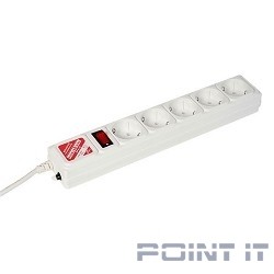 PowerCube Сетевой фильтр 5.0м 5 розеток (SPG-B-15-WHITE), белый