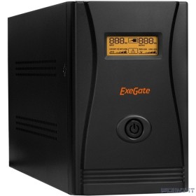 Exegate EP285517RUS ИБП ExeGate SpecialPro Smart LLB-2000.LCD.AVR.C13.RJ.USB &lt;2000VA/1200W, LCD, AVR, 6*IEC-C13, RJ45/11, USB, Black&gt;