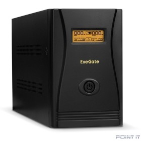 Exegate EX292631RUS ИБП ExeGate SpecialPro Smart LLB-2000.LCD.AVR.4C13.RJ.USB &lt;2000VA/1200W, LCD, AVR, 4*C13,RJ45/11,USB, металлический корпус, Black&gt;