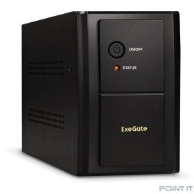 Exegate EX292606RUS ИБП ExeGate SpecialPro UNB-2000.LED.AVR.1SH.2C13 &lt;2000VA/1200W, LED, AVR,1*Schuko+2*C13, металлический корпус, Black&gt;