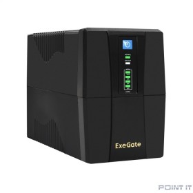 Exegate EX292764RUS ИБП ExeGate SpecialPro UNB-600.LED.AVR.2SH.RJ.USB &lt;600VA/360W, LED, AVR, 2*Schuko, RJ45/11, USB, Black&gt;