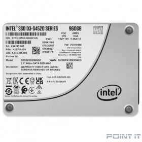 Intel SSD D3-S4520 Series, 960GB, 2.5&quot; 7mm, SATA3, TLC, SSDSC2KB960GZ01