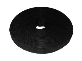 Лента-липучка многоразовая 14,5мм*5м,  черная, NETKO Optima