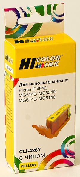 Картридж Hi-Black (HB-CLI-426Y) для Canon PIXMA MG5140/5240/6140/8140, Y