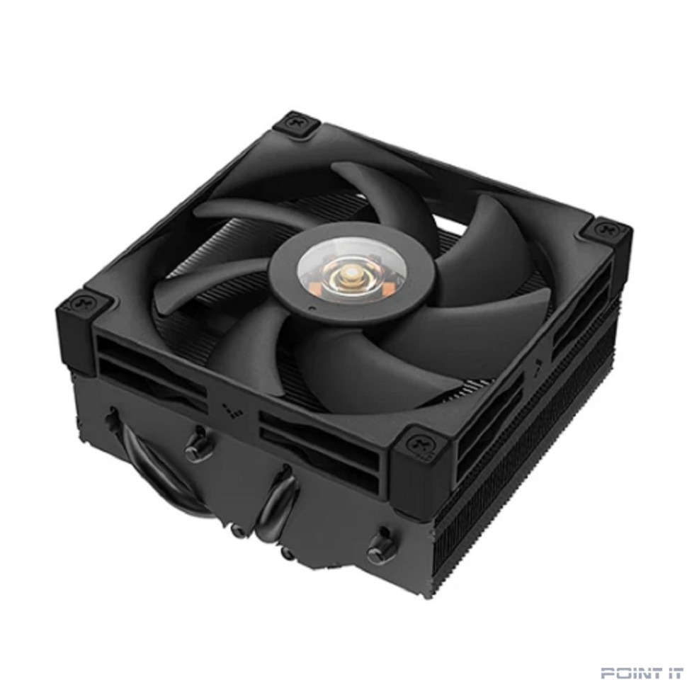 Cooler Deepcool AN400 BLACK  LGA1700/1200/115X/AM5/AM4 низкопрофильный 52,5 mm TDP 150W, PWM,  Fan 120mm