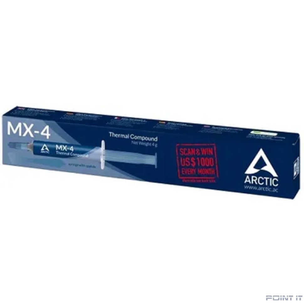 Термопаста MX-4 Thermal Compound 4-gramm  mit Spachtel  (ACTCP00031B) 
