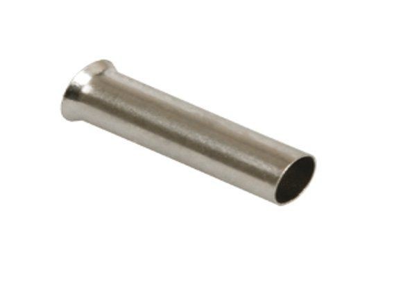 Штыревой втулочный кабельный наконечник EN 1510 (НШВ F=10мм) 1,5мм2, неизолированный, 100 шт, NETKO Optima