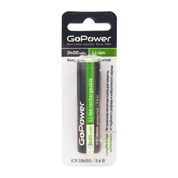 Аккумулятор LI-ION 18650 BL1 3.6V 00-00015350 3400MAH GOPOWER