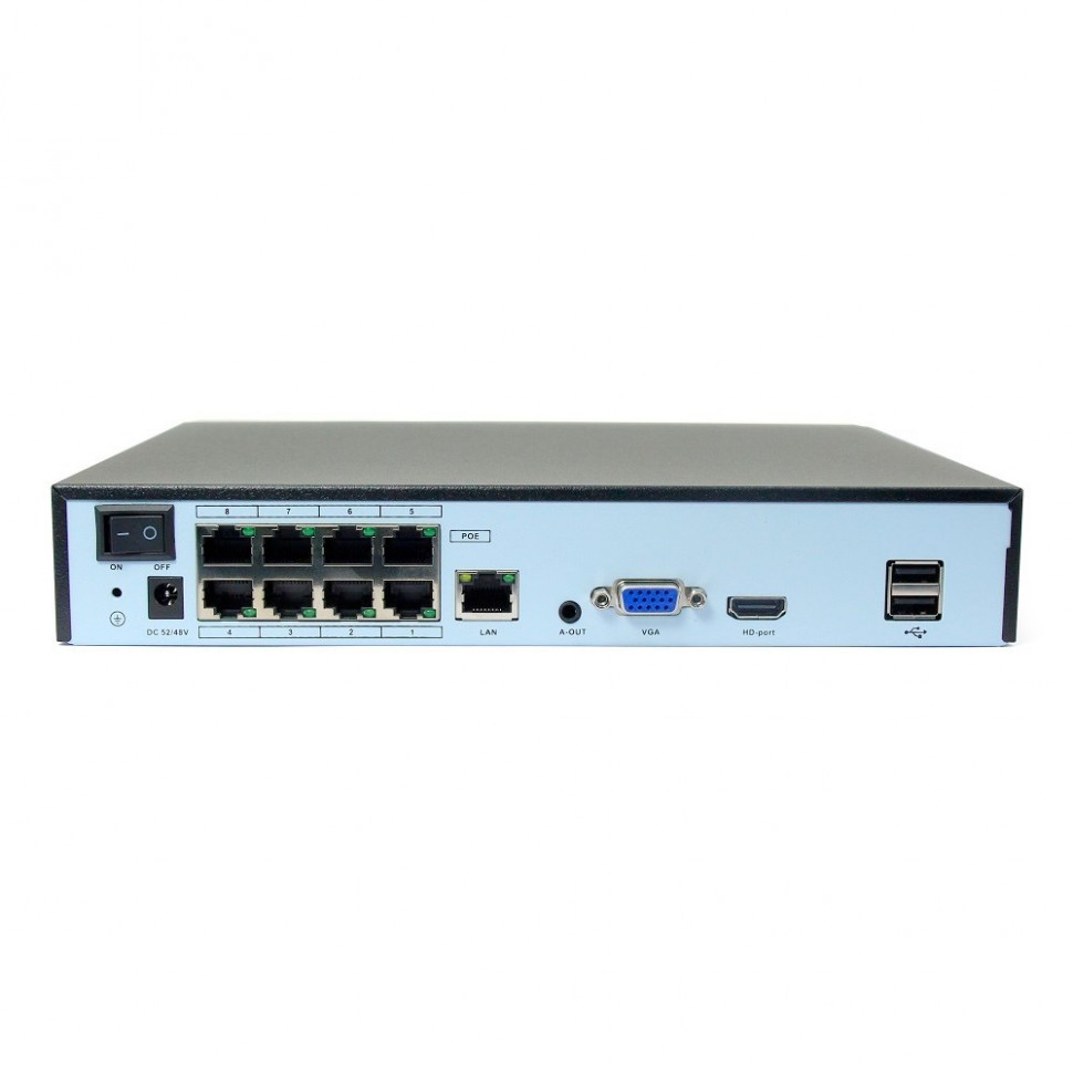 AR-N881PX - сетевой IP видеорегистратор (NVR), 8 портов PoE (до 8 Мп)