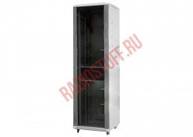 Шкаф напольный 27U серия T2(A2) (600х1000х1388), серый, разобранный
