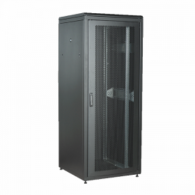 					ITK Шкаф сетевой 19 LINEA N 28U 600х1000 мм перфорированные двери черный				 
