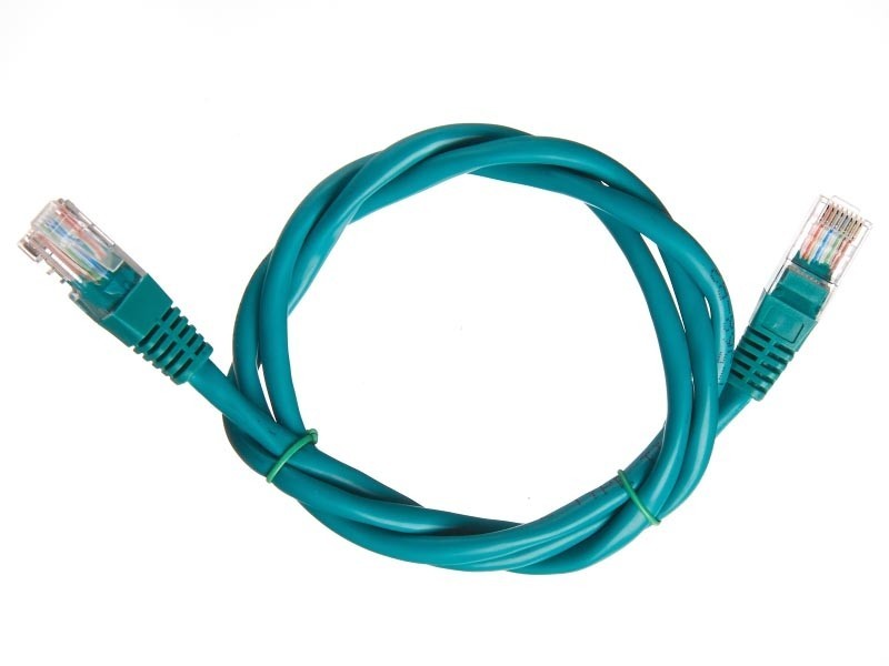 Патч-корд Technolink UTP4 cat 5e, ВС, LSZH, зеленый, литой коннектор 10 шт