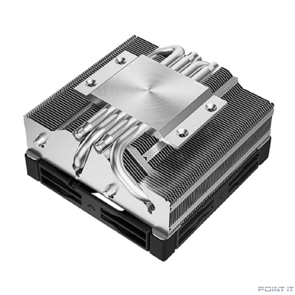 Cooler Deepcool AN400 LGA1700/1200/115X/AM5/AM4 низкопрофильный 52,5 mm  TDP 150W, PWM,  Fan 120mm, 4 тепл. трубок