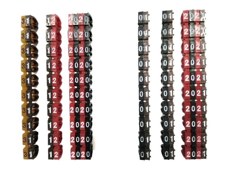 Кольцо маркировочное 3, оранжевый Netko 100шт