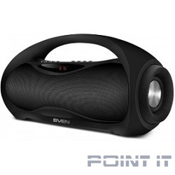 SVEN PS-420,  черный  (12  Вт,  Bluetooth,  FM,  USB,  microSD, LED-дисплей, 1800мА*ч)