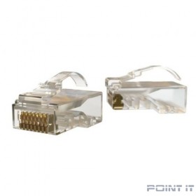 Коннектор Hyperline (PLEZ-8P8C-UA-C5-100) кат.5E RJ45 прозрачный (упак.:100шт)