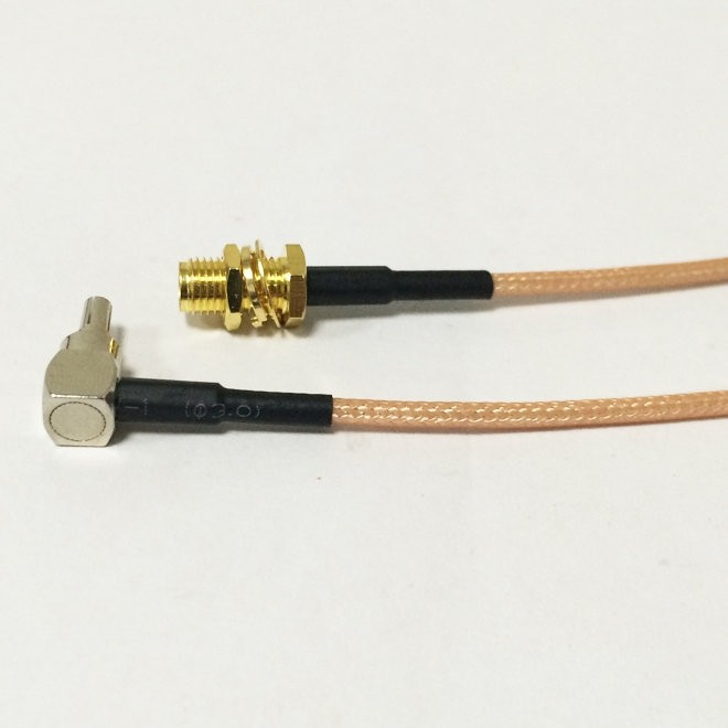 Адаптер для модема (пигтейл) CRC9-SMA(female) кабель RG316 15см.