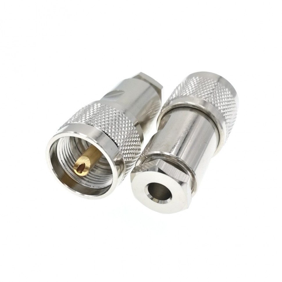 ВЧ-разъём UHF(male) PL259 прижимной под кабель RG-58