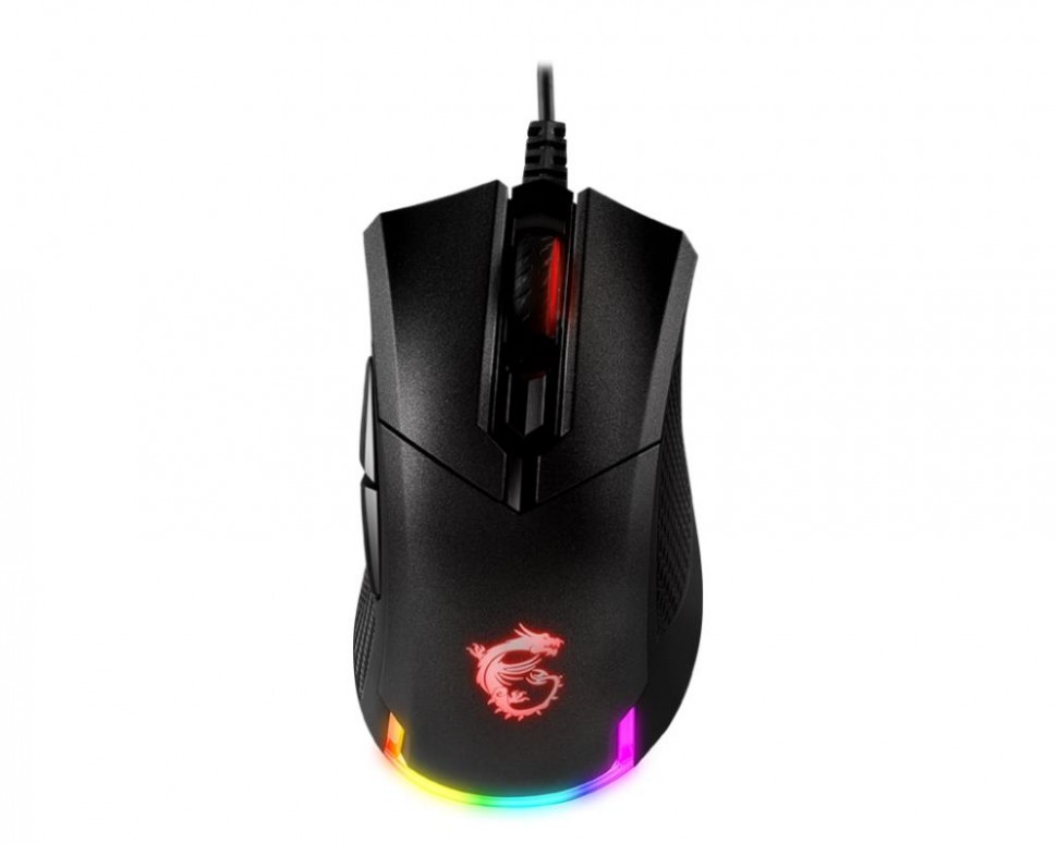 Мышка USB OPTICAL GAMING BLACK/RGB CLUTCH GM50 MSI