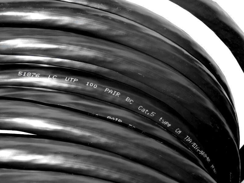 Кабель LC UTP100 cat.5, , 0,45мм, наружный, черный ЗАКАЗ