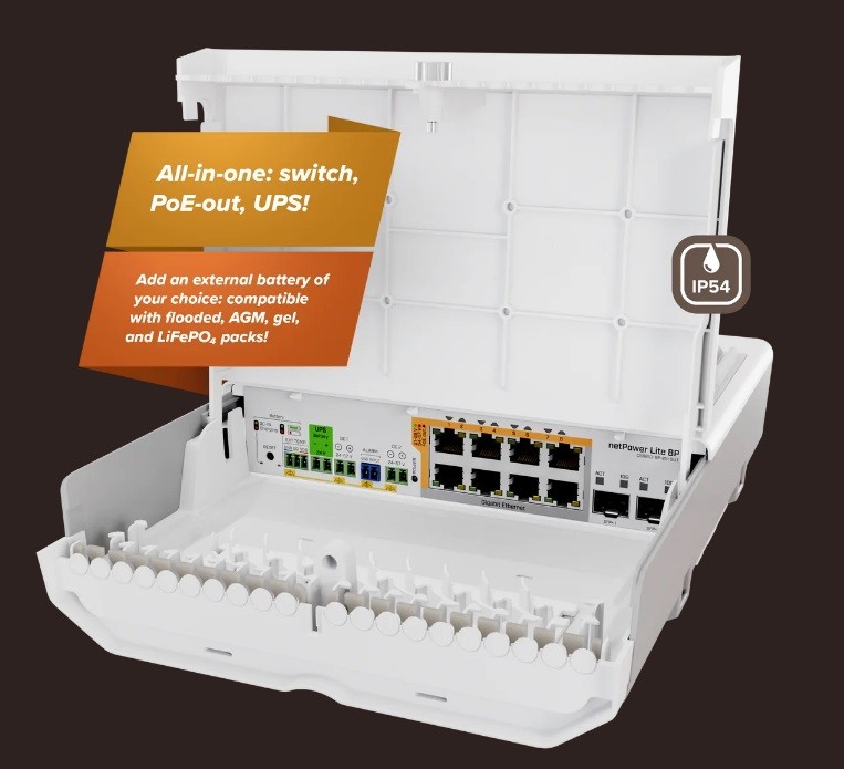 Коммутатор MikroTik netPower Lite 8P