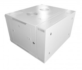 Шкаф настенный 9U серия DUO (600х550х500), 2-х секционный, передняя дверь металл, собранный, серый Netko