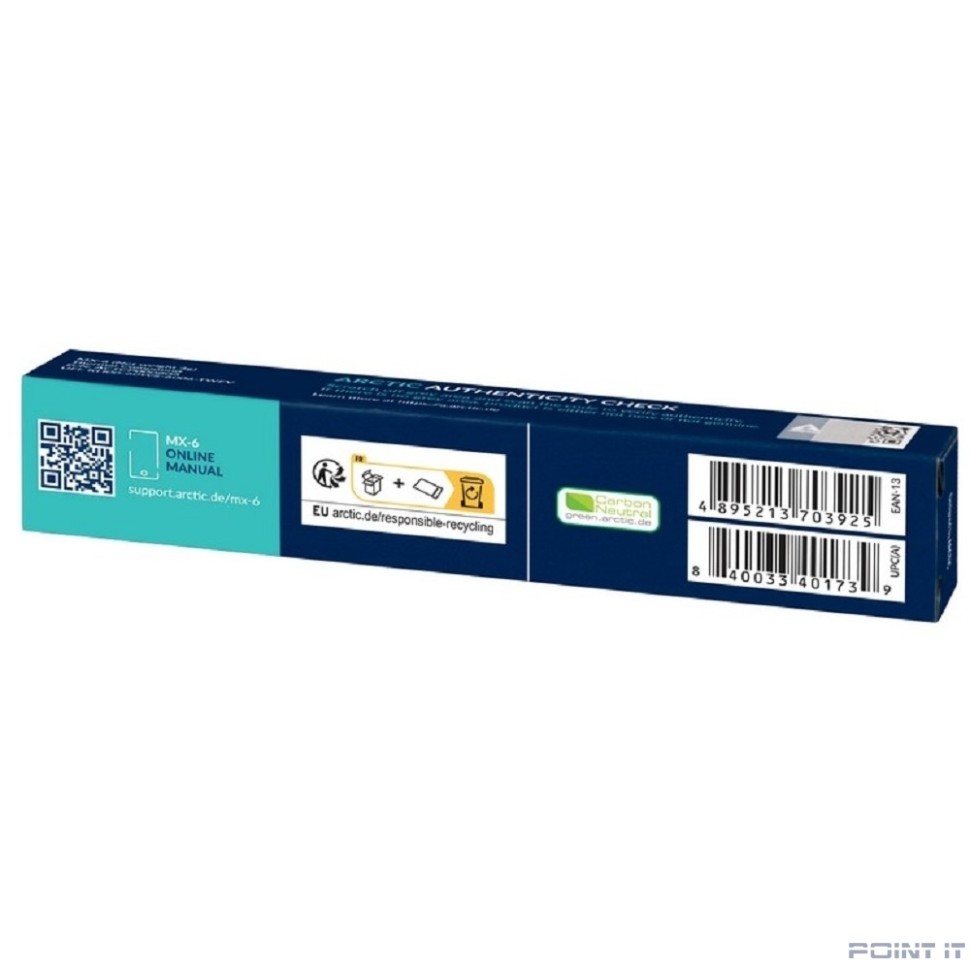 Термопаста MX-6 Thermal Compound 4-gramm   ACTCP00080A