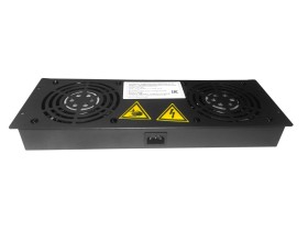 Блок вентиляторов 2 шт для серий Expert, Optima глубиной 600/800/1000 с кабелем, термостатом Netko, черныйА