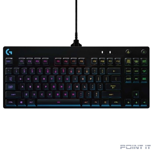 920-009393 Logitech Клавиатура Gaming Pro механическая черный USB for gamer LED