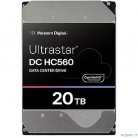 HDD WD SAS Server 20Tb Ultrastar DC HC560 7200 12Gb/s 256MB WUH722020BL5204