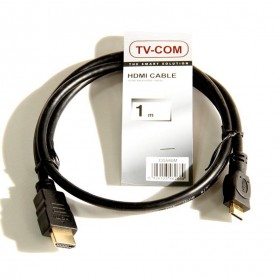 Кабель а/в TVCOM 1m м HDMI to MiniHDMI 1.4V+3D CG580M-1M