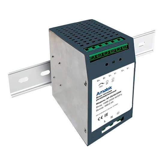 AP-DU48/3DIN - блок питания 48В / 5А / 270Вт резервированный, стабилизированный